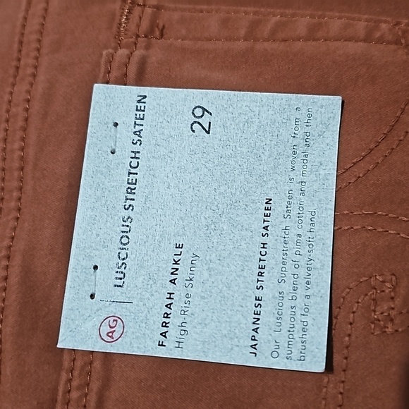 AG Adriano Goldschmied High Rise Skinny Ankle Stretch Jeans Size 29 New - Picture 8 of 8